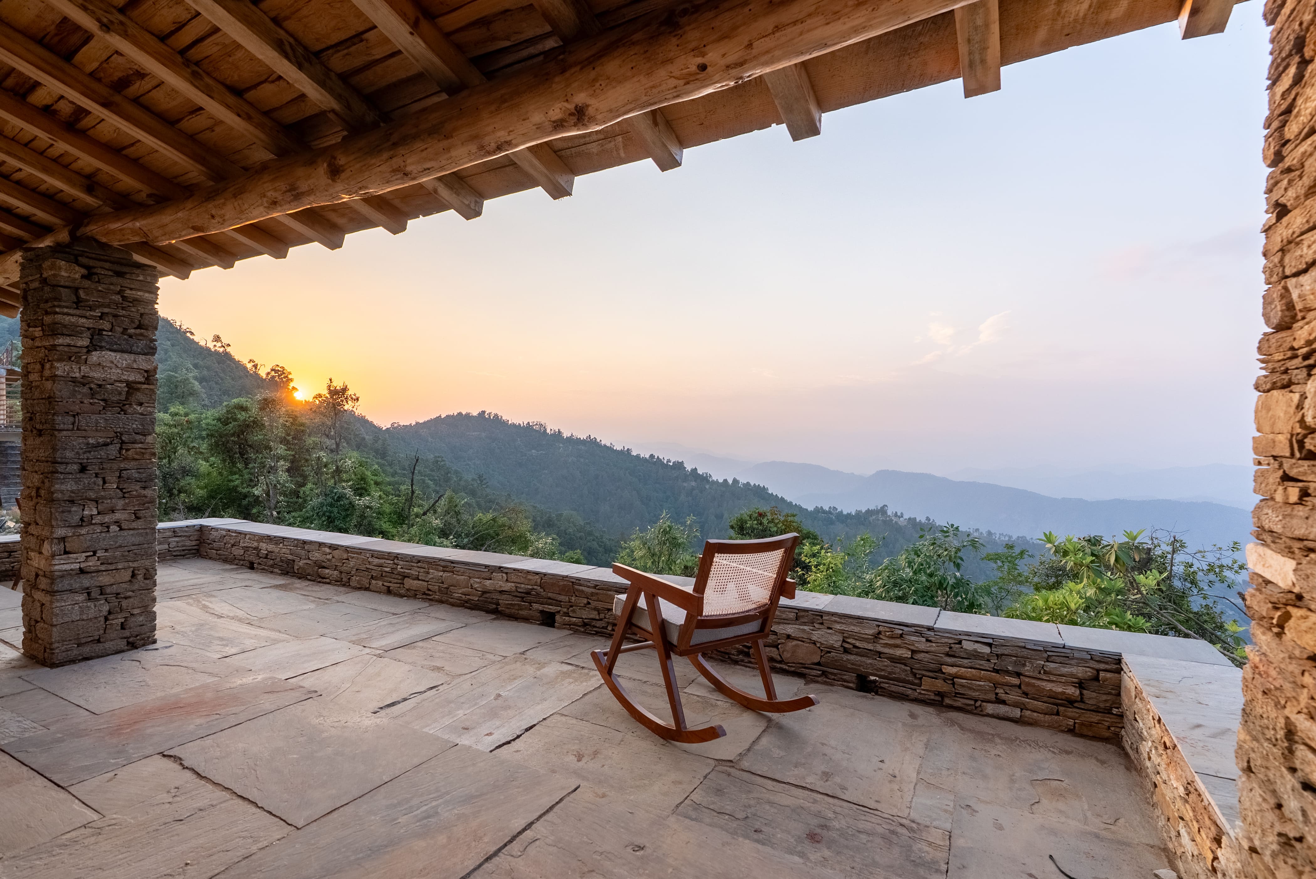Kumaon Vann courtyard